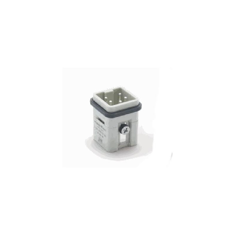 Insert HA, Raccordement à vis, mâle, 3 pin, 10A, Polycarbonate, 3A 
